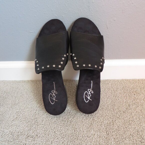 NEW Ros Hommerson Bizzy Womens sandals size 10 Black Leather MADE IN BRAZIL - Picture 5 of 11